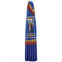 SVI006 Иерусалимские свечи синие, 24,5см 33шт.