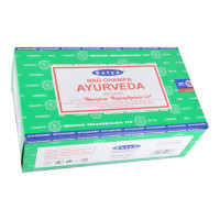 Сатия-15-BL Блок благовоний Ayurveda (Аюрведа) 12 упаковок по 15 грамм