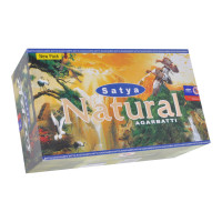 Сатия-15-BL Блок благовоний Natural (Натуральные) 12 упаковок по 15 грамм
