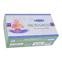 Сатия-15-BL Блок благовоний Premium Meditation (Медитация премиум) 12 упаковок по 15 грамм
