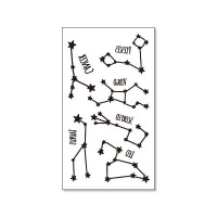 TTHC-432 Временная татуировка Созвездия Зодиака, 10,5х6см