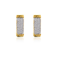 UD162 Серьги Прямоугольник, 10х5х10мм