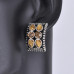 UD304 Серьги с кристаллами, 2х1,5х1,5см