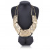 UG269 Колье, 35см, цвет золотой