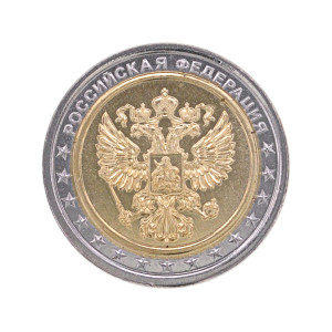 V-MK001 Монета Российская Федерация, биметалл, d.3см