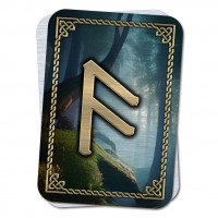 YAN424 Магическая карта-амулет Руна Ансуз