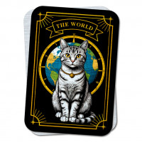 YAN726 Кошачье Таро The World - Мир