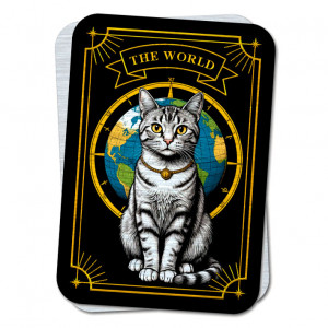 YAN726 Кошачье Таро The World - Мир