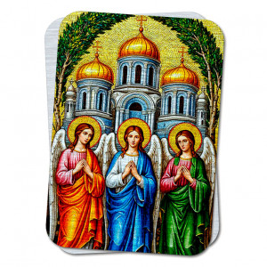 M-YAN861 Металлический магнит Троица