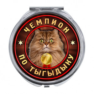 ZER-0369 Складное зеркало Чемпион по тыгыдыку