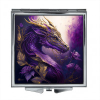 ZER2-0237 Складное зеркало квадратное Дракон