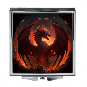 ZER2-0241 Складное зеркало квадратное Дракон