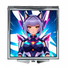 ZER2-0399 Складное зеркало квадратное Аниме девушка
