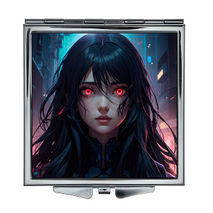 ZER2-0446 Складное зеркало квадратное Девушка андроид