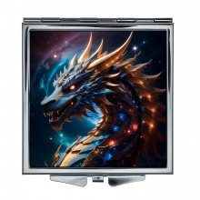 ZER2-0465 Складное зеркало квадратное Космический дракон