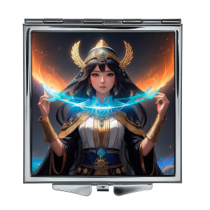 ZER2-0481 Складное зеркало квадратное Девушка
