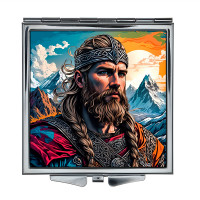 ZER2-0545 Складное зеркало квадратное Викинг