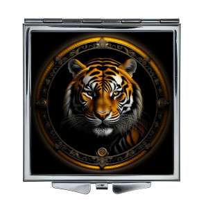 ZER2-0623 Складное зеркало квадратное Тигр