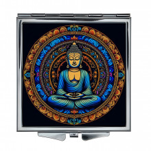ZER2-0653 Складное зеркало квадратное Сидящий будда