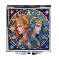 ZER2-0740 Складное зеркало квадратное Близнецы