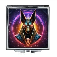 ZER2-0821 Складное зеркало квадратное Анубис неон