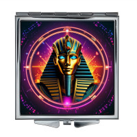 ZER2-0847 Складное зеркало квадратное Фараон неон