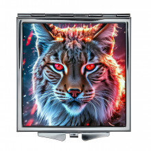 ZER2-0915 Складное зеркало квадратное Дикая кошка