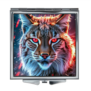 ZER2-0915 Складное зеркало квадратное Дикая кошка