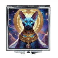 ZER2-1086 Складное зеркало квадратное Египетская кошка