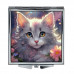 ZER2-1092 Складное зеркало квадратное Молодая кошка