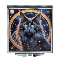 ZER2-1103 Складное зеркало квадратное Астрологический мейн-кун