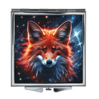 ZER2-1132 Складное зеркало квадратное Лис космос