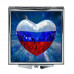 ZER2-1334 Складное зеркало квадратное Россия Сердце